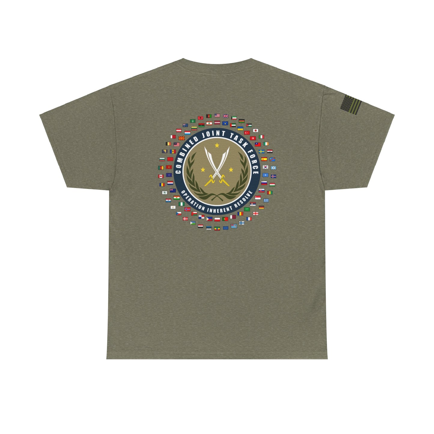 Pelo & Stile Unisex Heavy Cotton Tee: Strike Hard & Join the Ranks - Military Inspired Graphic Shirt