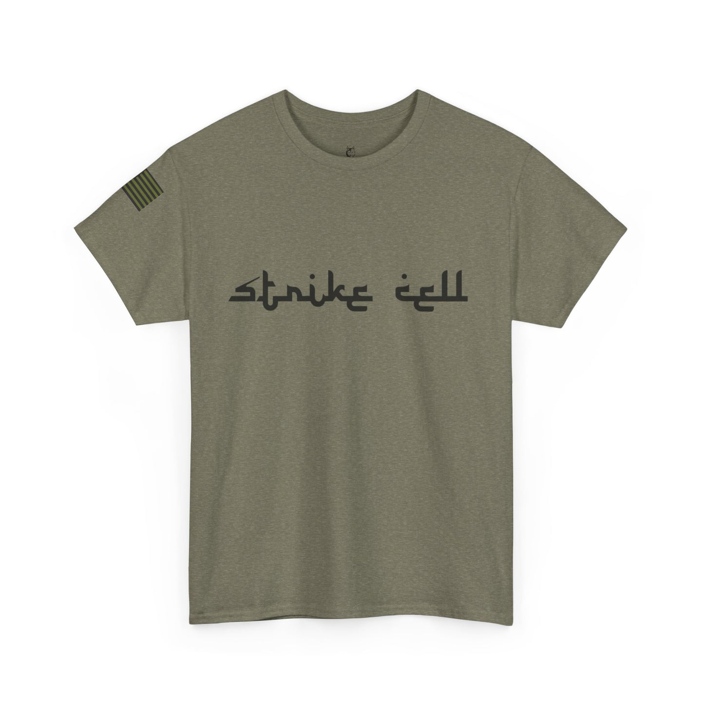 Pelo & Stile Unisex Heavy Cotton Tee: Strike Hard & Join the Ranks - Military Inspired Graphic Shirt