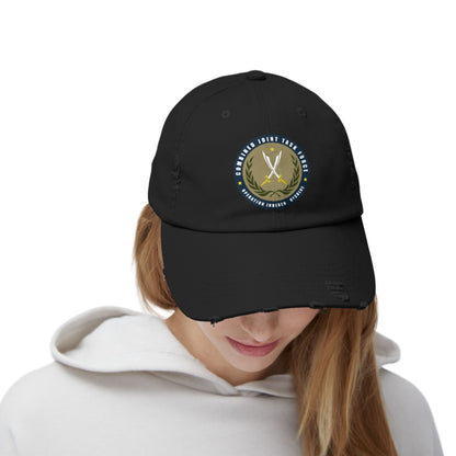 Pelo & Stile Unisex Distressed Cap - Task Force Emblem