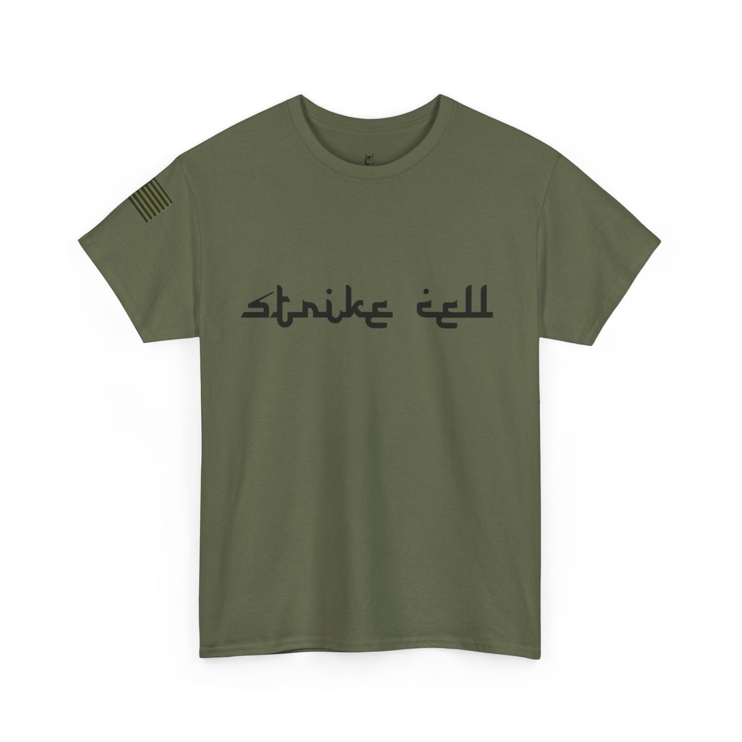 Pelo & Stile Unisex Heavy Cotton Tee: Strike Hard & Join the Ranks - Military Inspired Graphic Shirt