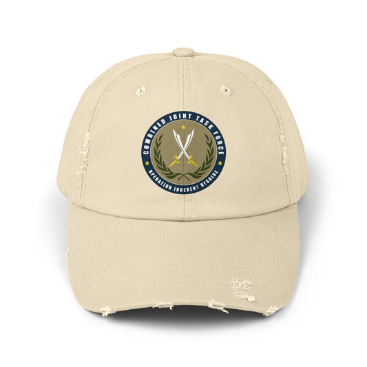 Pelo & Stile Unisex Distressed Cap - Task Force Emblem