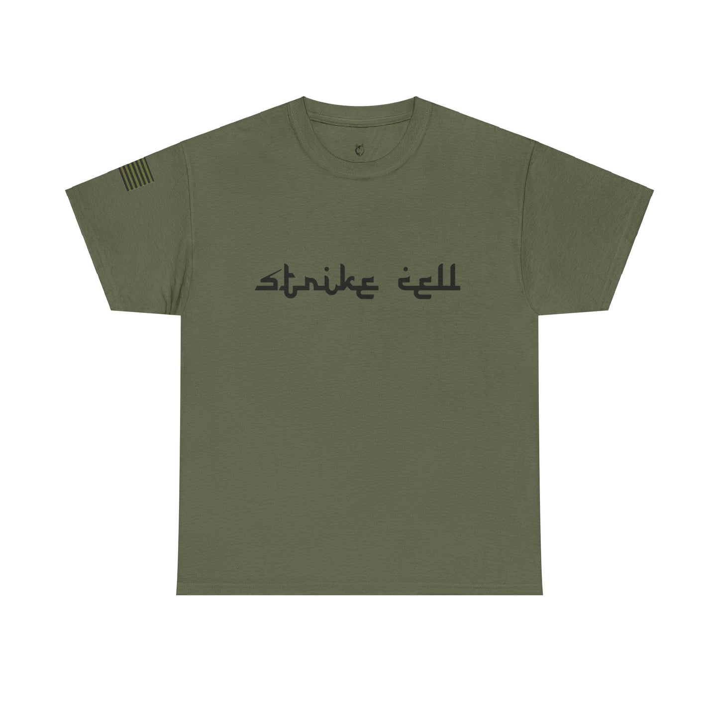 Pelo & Stile Unisex Heavy Cotton Tee: Strike Hard & Join the Ranks - Military Inspired Graphic Shirt