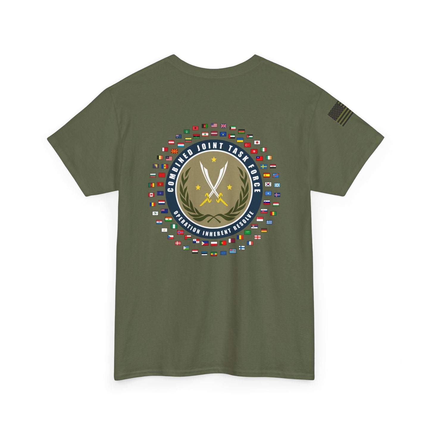 Pelo & Stile Unisex Heavy Cotton Tee: Strike Hard & Join the Ranks - Military Inspired Graphic Shirt