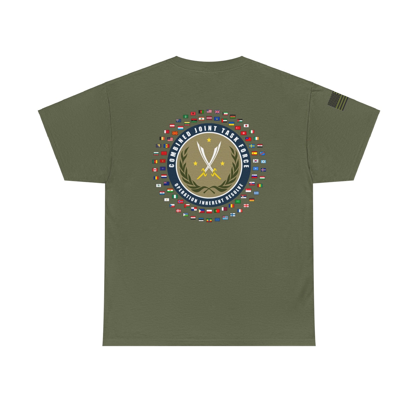 Pelo & Stile Unisex Heavy Cotton Tee: Strike Hard & Join the Ranks - Military Inspired Graphic Shirt